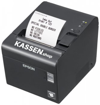 Epson TM L 90LF LAN, USB (Klebeetiketten-/ Thermo-Etiketten Drucker - für das Aufkleben von Orderbons auf Becher)